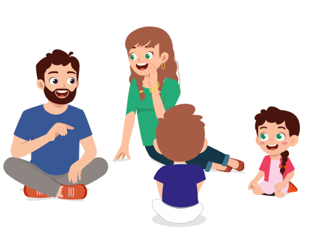 Ilustração de família